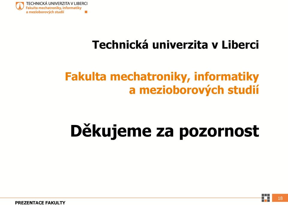 mechatroniky, informatiky a