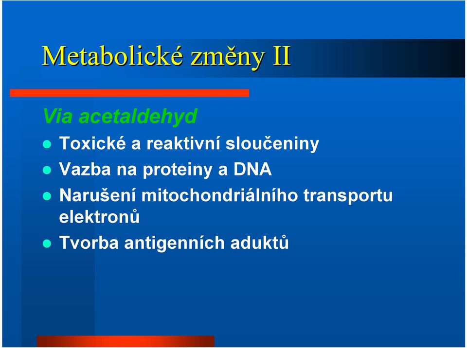 proteiny a DNA Narušení mitochondriálního