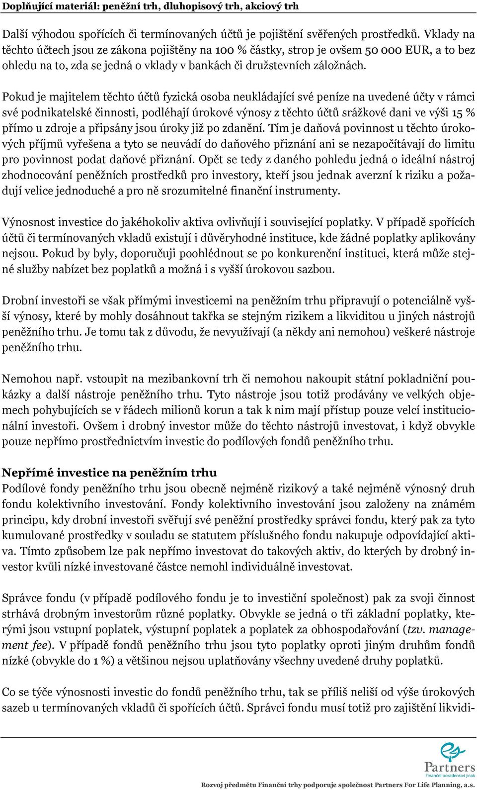 Peněžní trh. Oldřich Šoba - PDF Free Download
