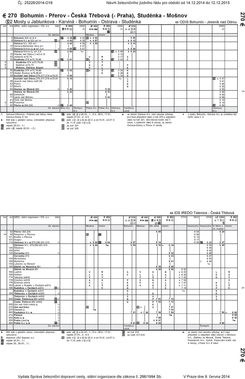 323 h1 p z Ý 4 44 Ý 4 54 Ý S 4 59 T 5 14 10 Ostrava-Mariánské Hory h1 p z Ý p Ý 4 57 Ý p p 13 Ostrava-Svinov a h1,3,4 p / Ý 4 50 #, 5 01 Ý p T 5 20 Ostrava-Svinov a h1,3,4 + z Ý 4 52 ij Ý p #, j 5 09