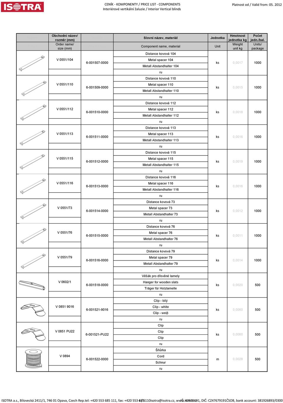 kovová 110 Metal spacer 110 Metall Abstandhalter 110 Distance kovová 112 Metal spacer 112 Metall Abstandhalter 112 Distance kovová 113 Metal spacer 113 Metall Abstandhalter 113 Distance kovová 115