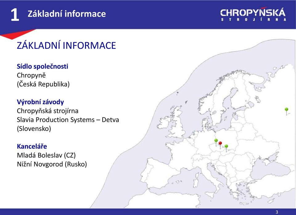 Chropyňská strojírna Slavia Production Systems Detva