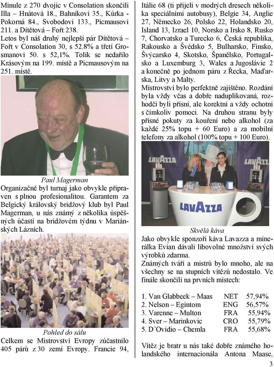 a Picmausovým na 251. místě.