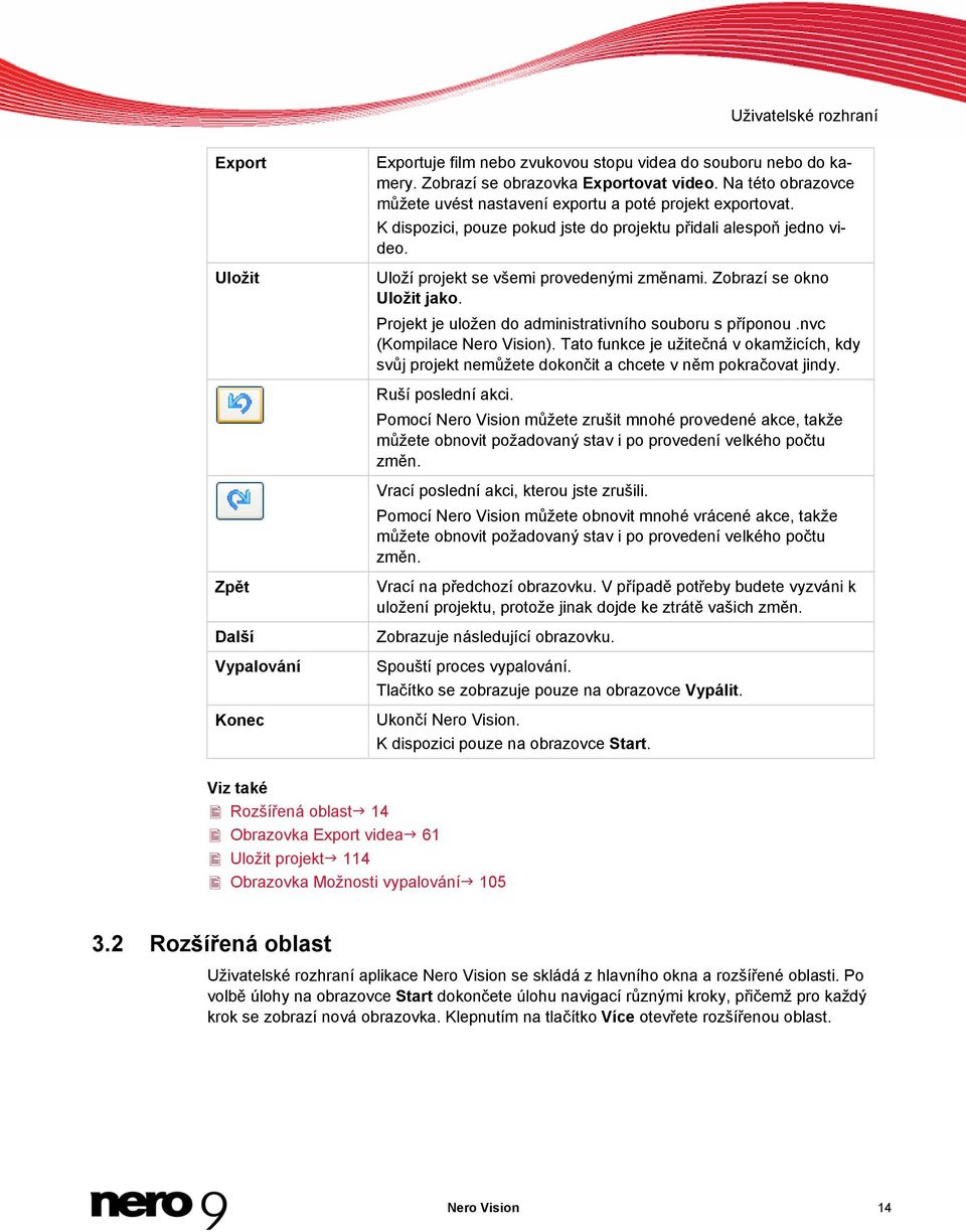 Zobrazí se okno Uložit jako. Projekt je uložen do administrativního souboru s příponou.nvc (Kompilace Nero Vision).
