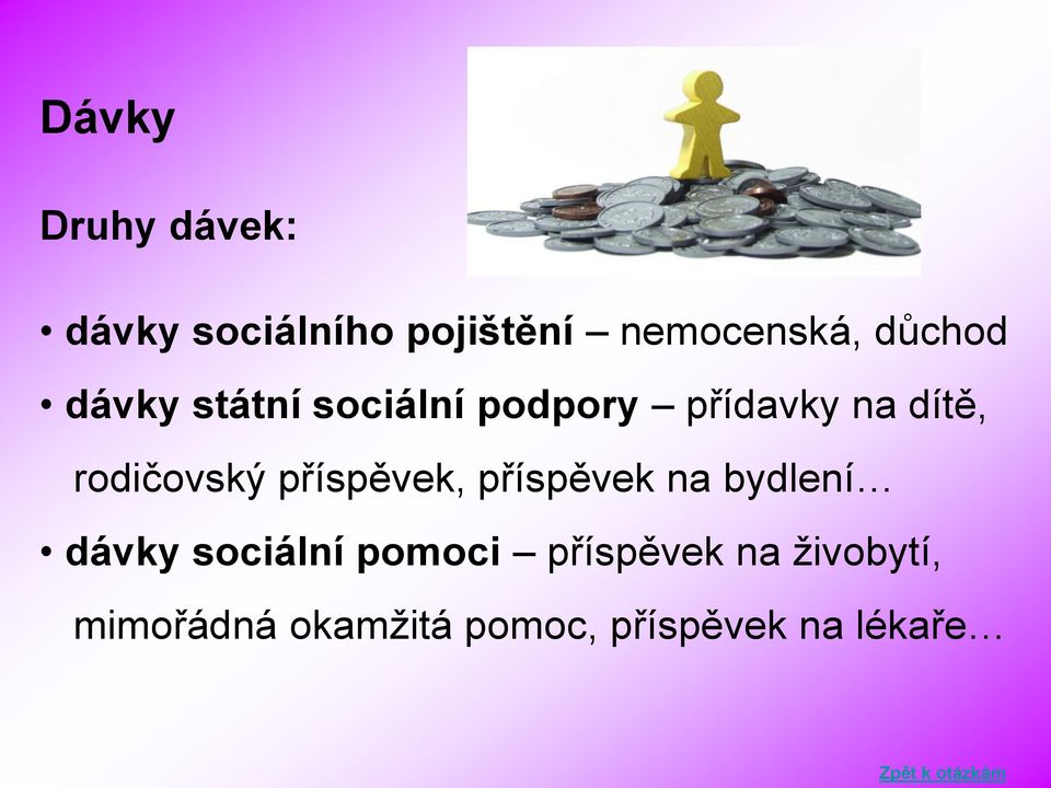 příspěvek, příspěvek na bydlení dávky sociální pomoci příspěvek