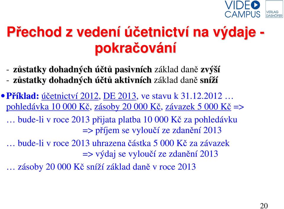 DE 2013, ve stavu k 31.12.