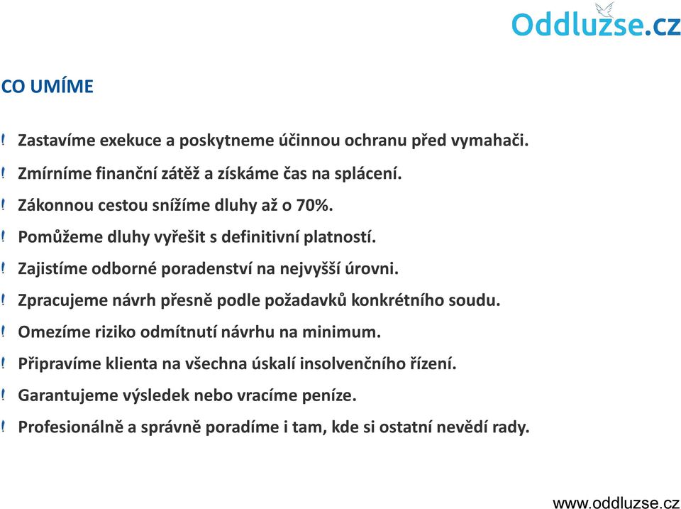 Zajistíme odborné poradenství na nejvyšší úrovni. Zpracujeme návrh přesně podle požadavků konkrétního soudu.