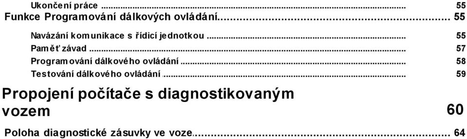 .. ování dálkového ovládání Testování.