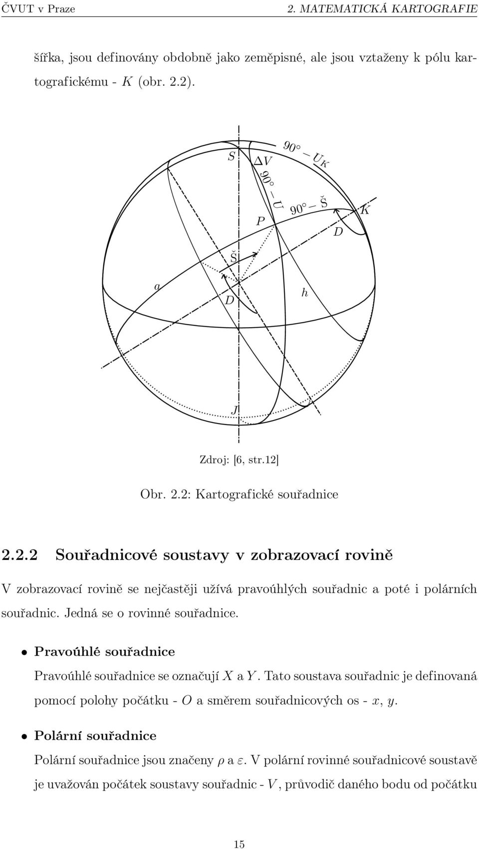 Jedná se o rovinné souřadnice. Pravoúhlé souřadnice Pravoúhlé souřadnice se označují X a Y.