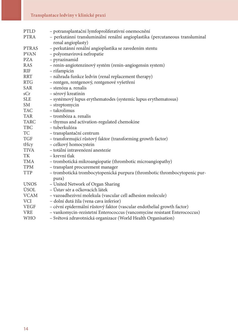 nefropatie pyrazinamid renin-angiotenzinový systém (renin-angiogensin system) rifampicin náhrada funkce ledvin (renal replacement therapy) rentgen, rentgenový, rentgenové vyšetření stenóza a.