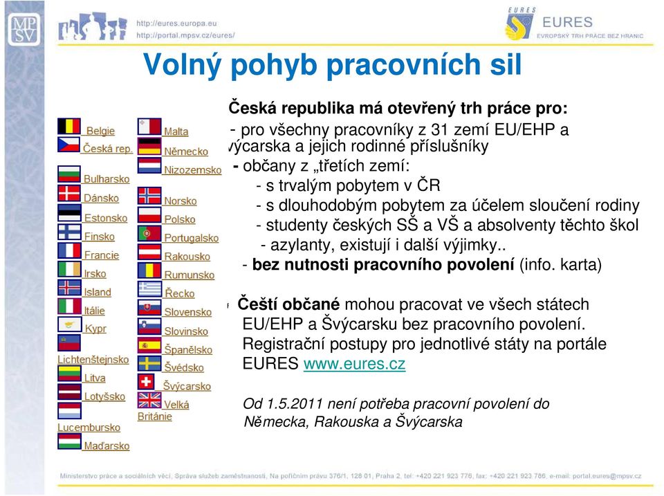 azylanty, existují i další výjimky.. - bez nutnosti pracovního povolení (info.