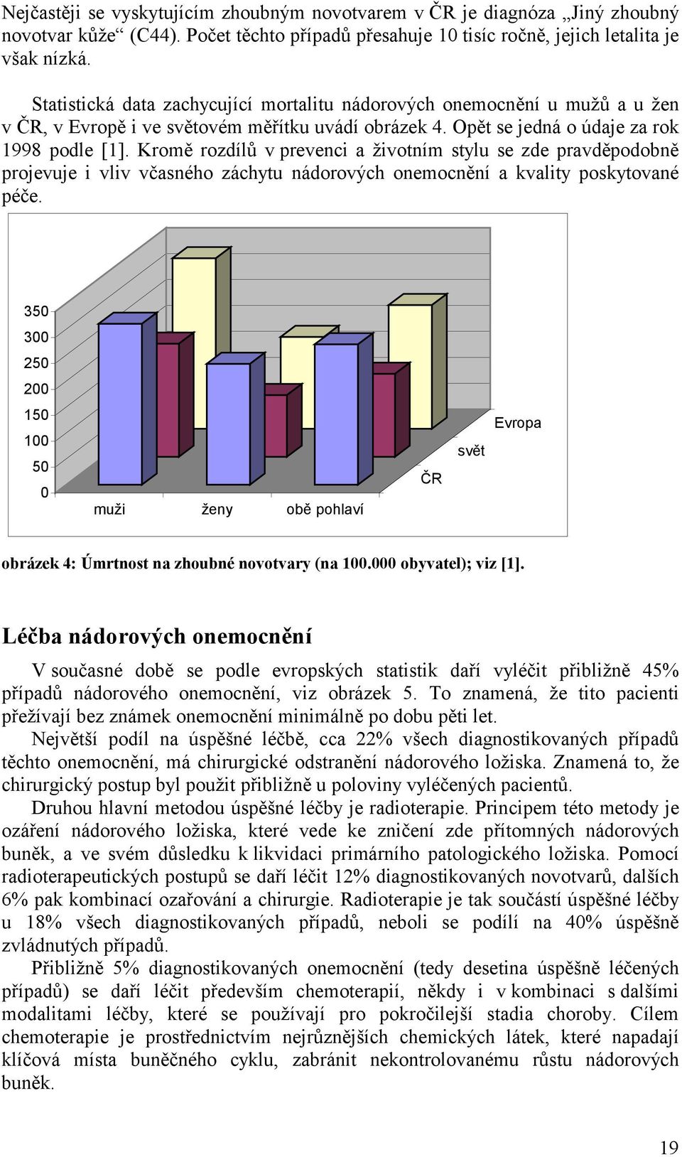 Kromě rozdílů v prevenci a životním stylu se zde pravděpodobně projevuje i vliv včasného záchytu nádorových onemocnění a kvality poskytované péče.