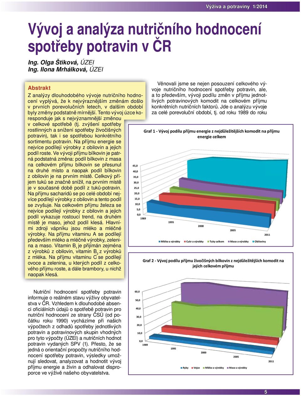 zvýšení spotřeby rostlinných a snížení spotřeby živočišných potravin), tak i se spotřebou konkrétního sortimentu potravin.