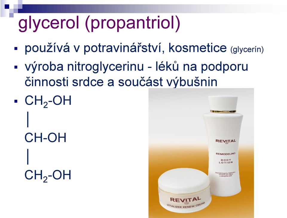 výroba nitroglycerinu - léků na podporu