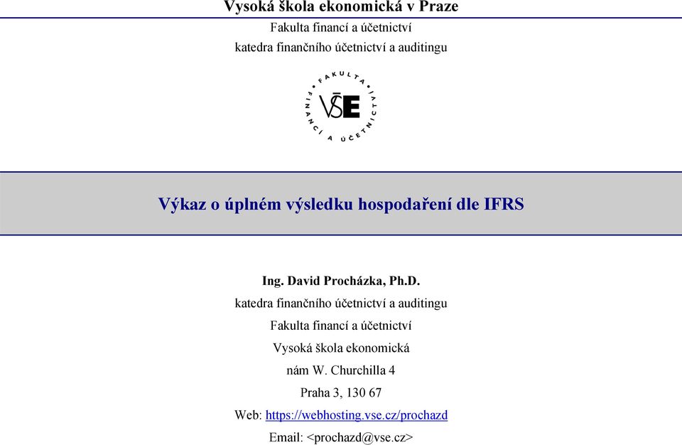 vid Procházka, Ph.D.