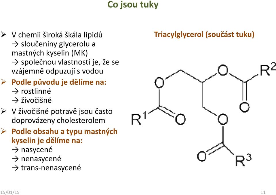 živočišné V živočišné potravě jsou často doprovázeny cholesterolem Podle obsahu a typu