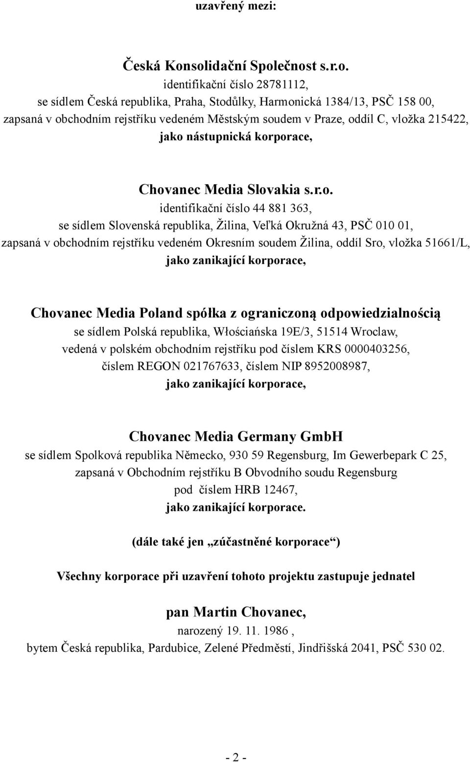 nástupnická kor