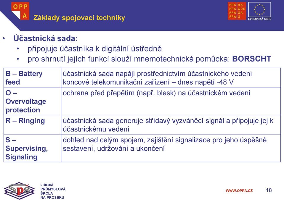 koncové telekomunikační zařízení dnes napětí -48 V ochrana před přepětím (např.