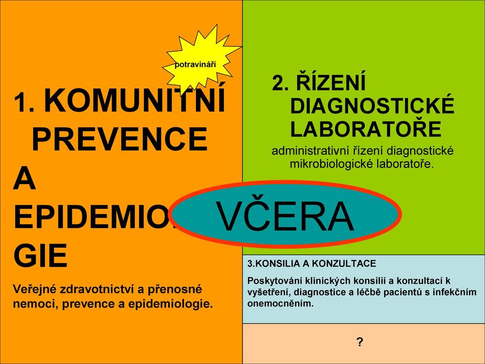 mikrobiologické laboratoře. 3.