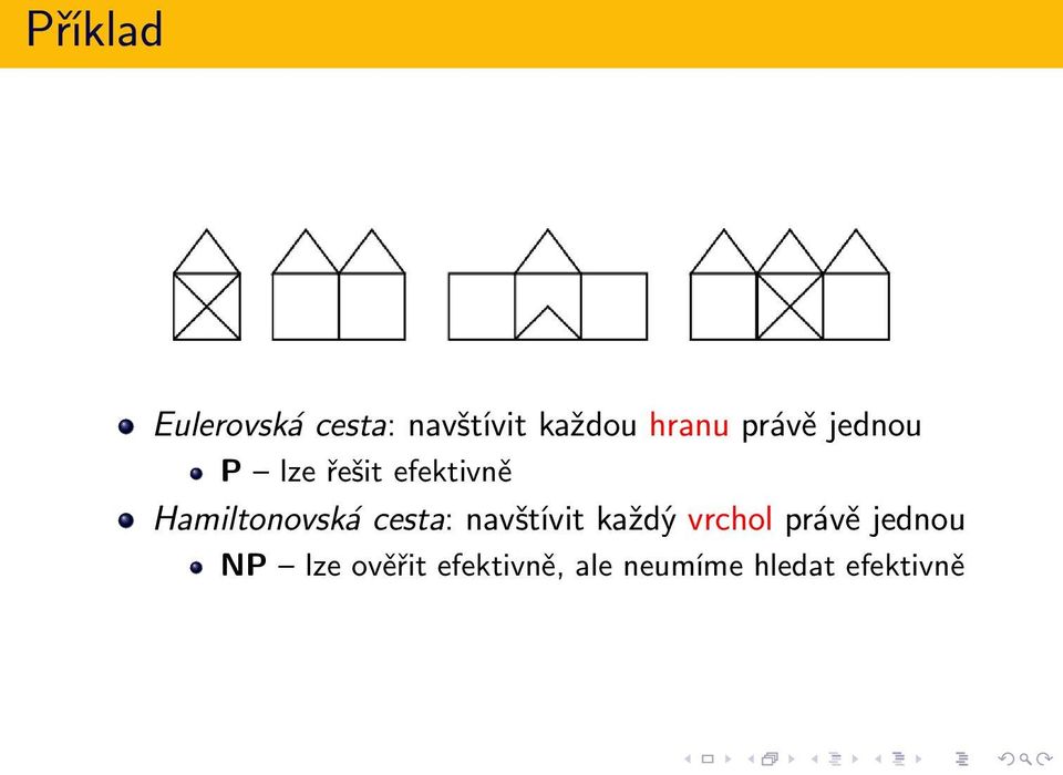 cesta: navštívit každý vrchol právě jednou NP