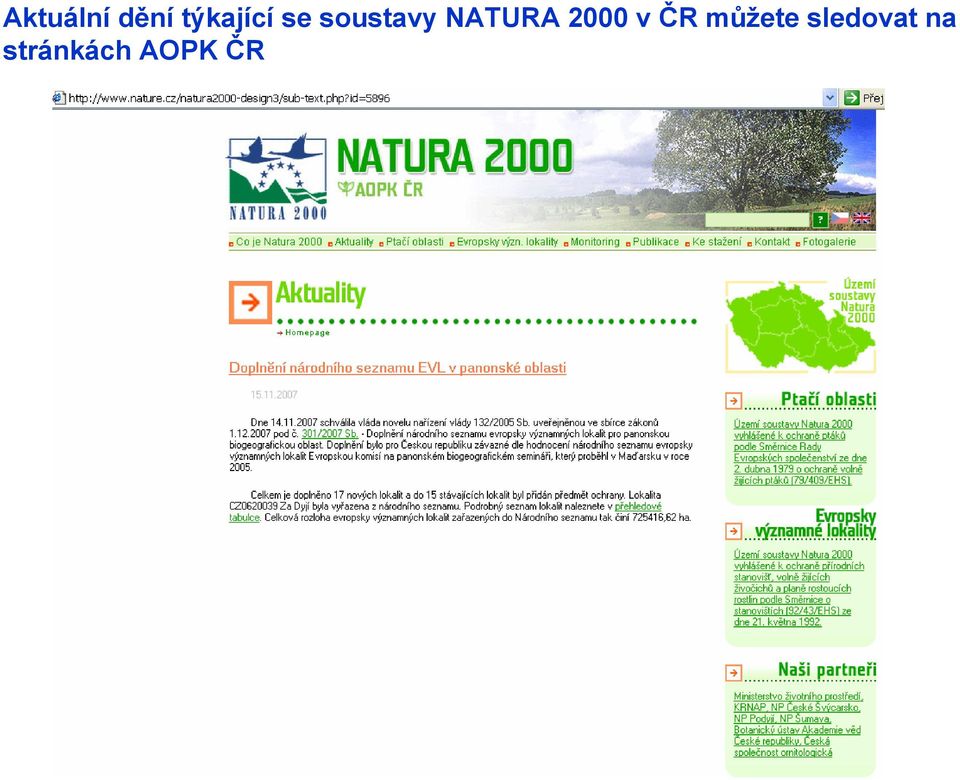 NATURA 2000 v ČR