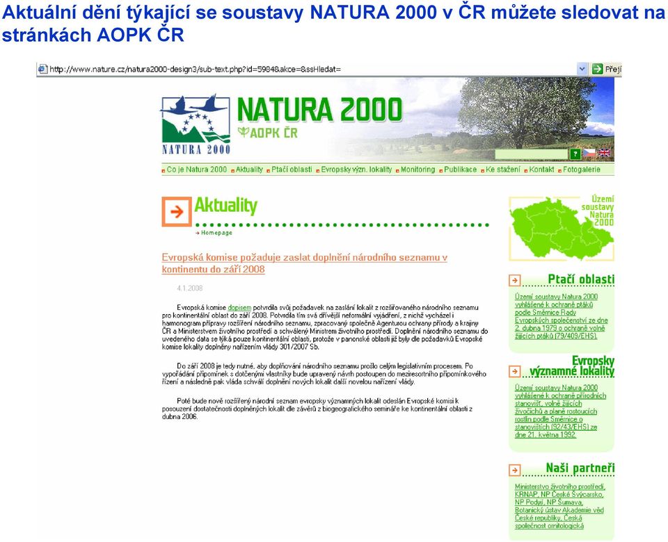 NATURA 2000 v ČR