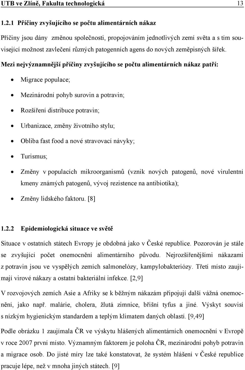 zeměpisných šířek.