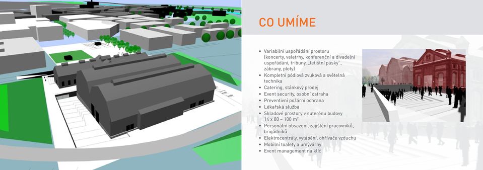 Preventivní požární ochrana Lékařská služba Skladové prostory v suterénu budovy 14 x 80 100 m 2 Personální obsazení,