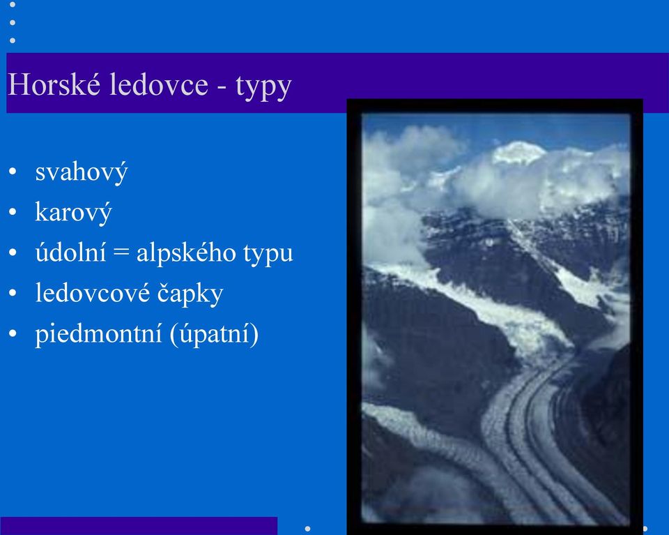 alpského typu ledovcové