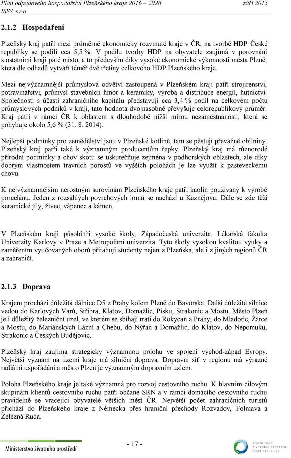 HDP Plzeňského kraje.