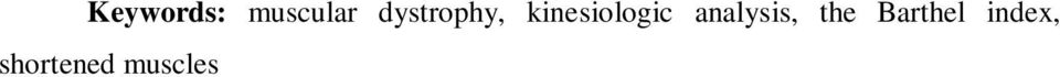 kinesiologic analysis,