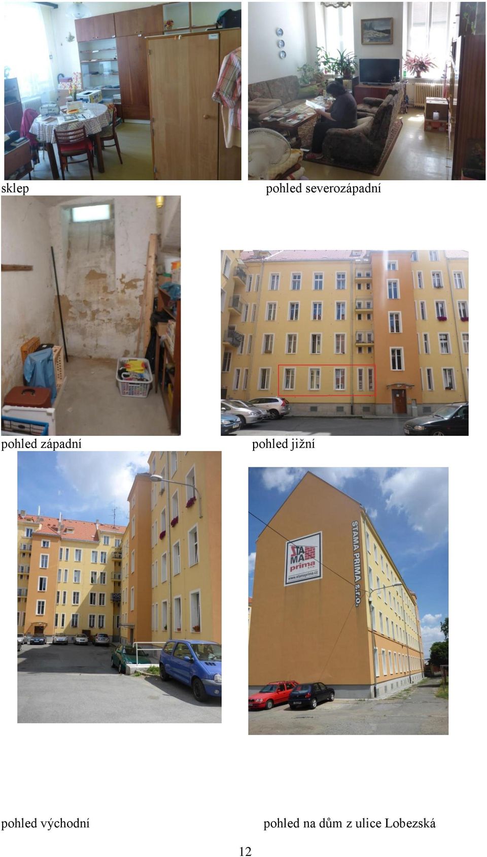 západní pohled jižní