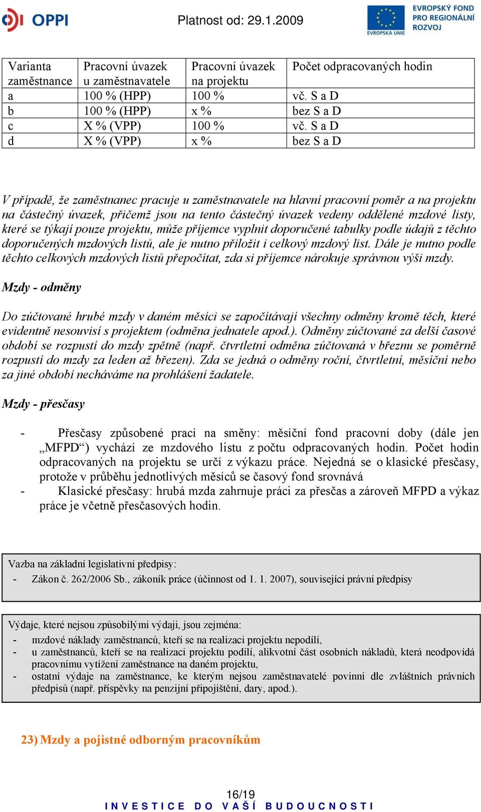 mzdové listy, které se týkají pouze projektu, může příjemce vyplnit doporučené tabulky podle údajů z těchto doporučených mzdových listů, ale je nutno přiložit i celkový mzdový list.
