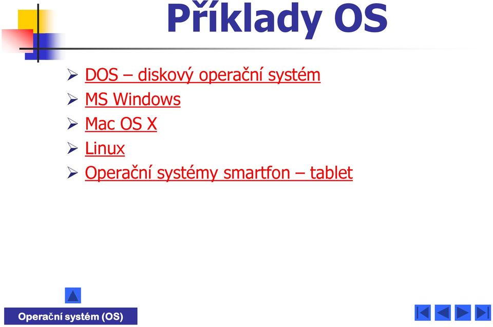 Mac OS X Linux Operační