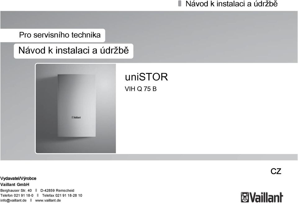 Vaillant GmbH Berghauser Str.