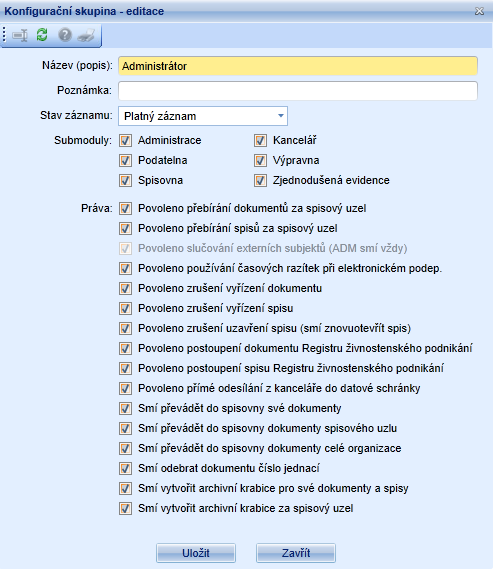 Ikonky ve formuláři: Editace umožní změnu údajů záznamu. Obnovit výchozí stav formuláře - pokud je formulář zobrazen v režimu editace, lze kliknutím na ikonku nastavit původní údaje formuláře.