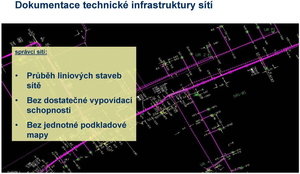 staveb sítě Bez dostatečné vypovídací