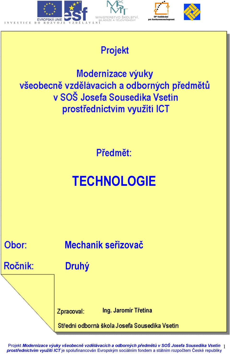 Modernizace výuky všeobecně