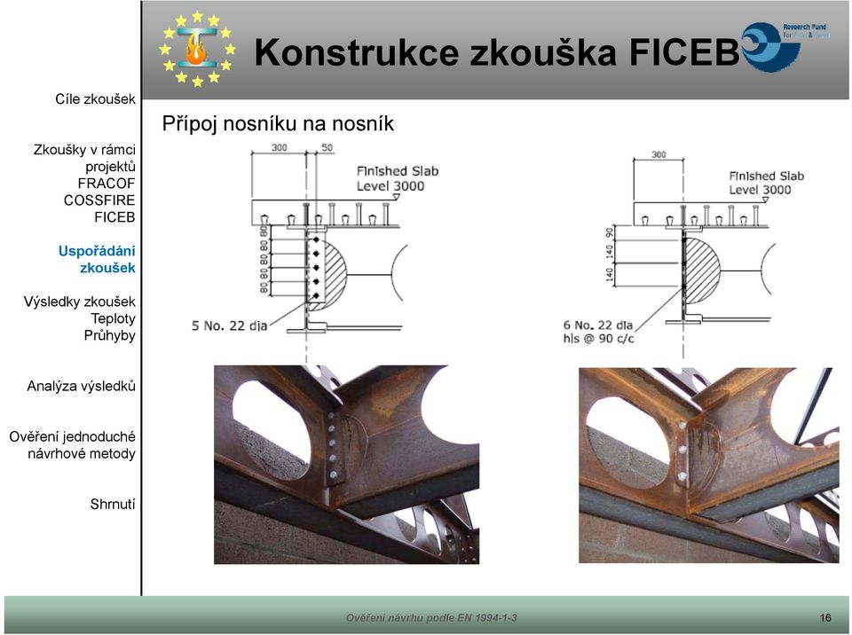 Přípoj nosníku na