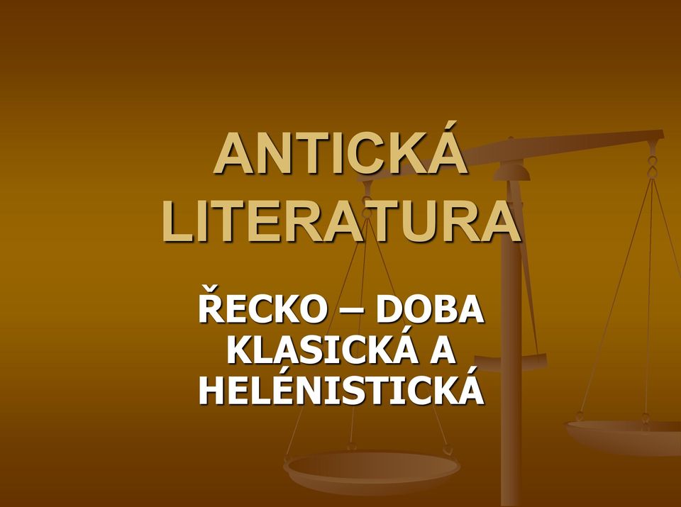 ŘECKO DOBA