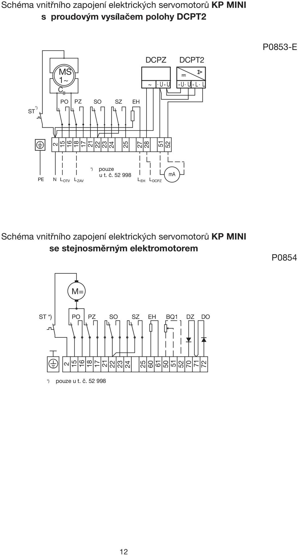 KP MINI se stejnosměrným elektromotorem P0854 12