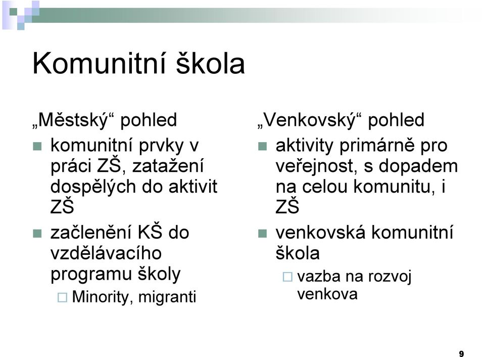 Minority, migranti Venkovský pohled aktivity primárně pro veřejnost, s