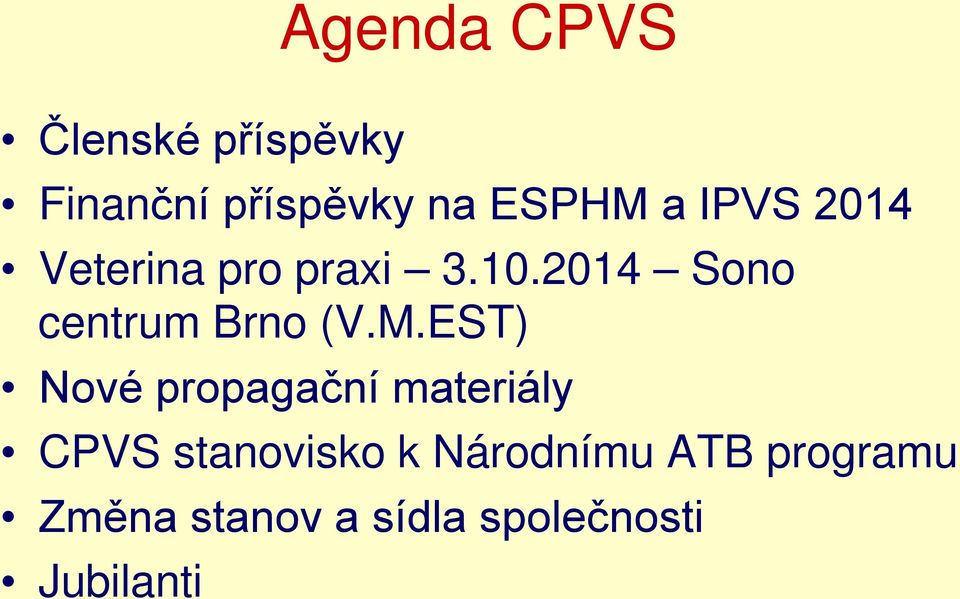 2014 Sono centrum Brno (V.M.