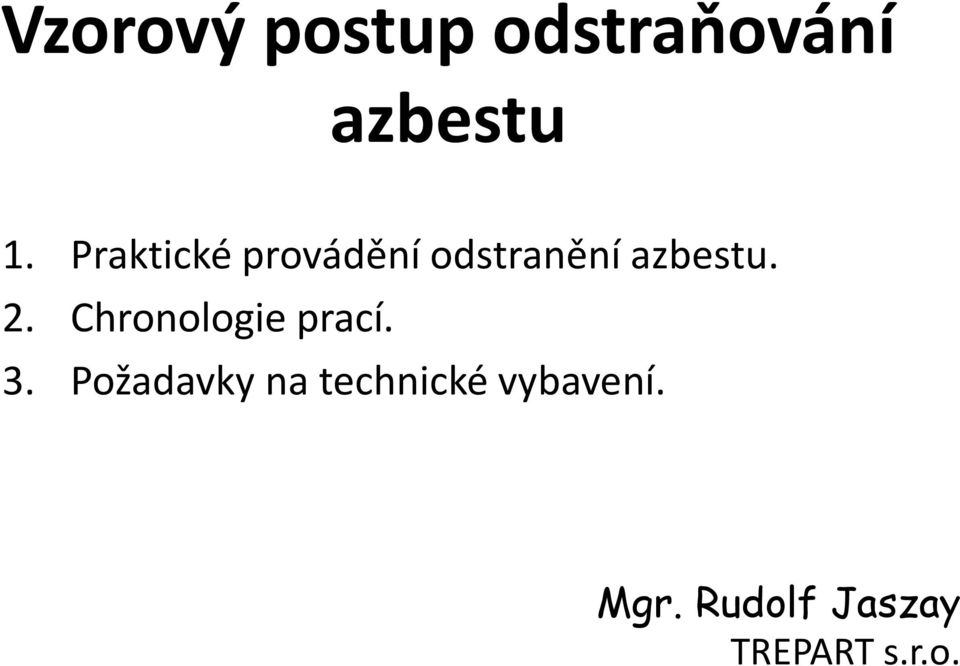 Chronologie prací. 3.