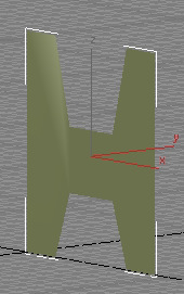 Postup vytvoření objektu pomocí modifikátoru Extrude I. Vytvořte křivku v příslušném pohledu (můžete vytvořit třeba takový tvar jako na obr.