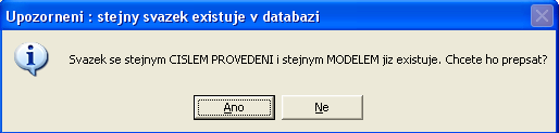 Programový kód tohoto tlačítka nejprve zkontroluje, zda se v datové tabulce nenachází soubor se stejným číslem elektrického provedení. Pokud ne, vytvoří nový záznam a začne do něj zapisovat hodnoty.