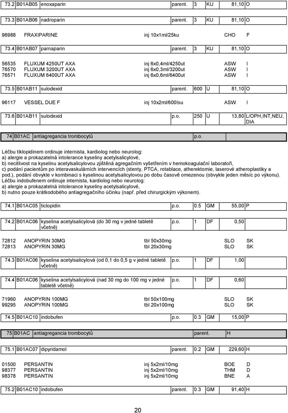 600 U 81,10 O 96117 VESSEL DUE F inj 10x2ml/600Isu ASW I 73.6 B01AB11 sulod