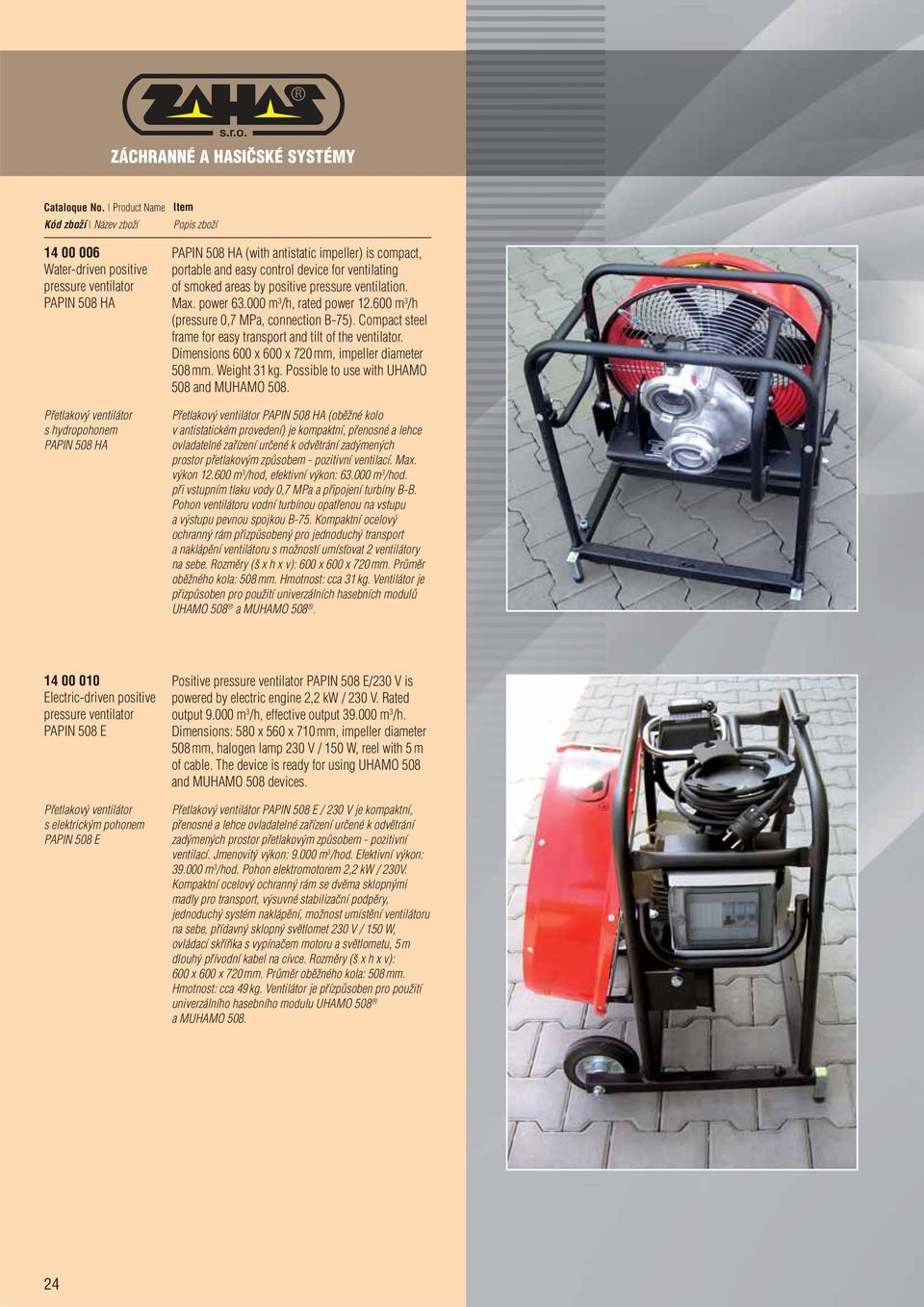 Compact steel frame for easy transport and tilt of the ventilator. Dimensions 600 x 600 x 720 mm, impeller diameter 508 mm. Weight 31 kg. Possible to use with UHAMO 508 and MUHAMO 508.