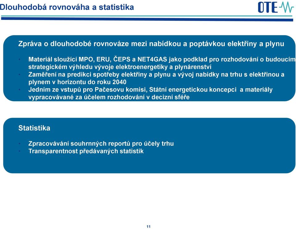 a plynu a vývoj nabídky na trhu s elektřinou a plynem v horizontu do roku 2040 Jedním ze vstupů pro Pačesovu komisi, Státní energetickou koncepci a