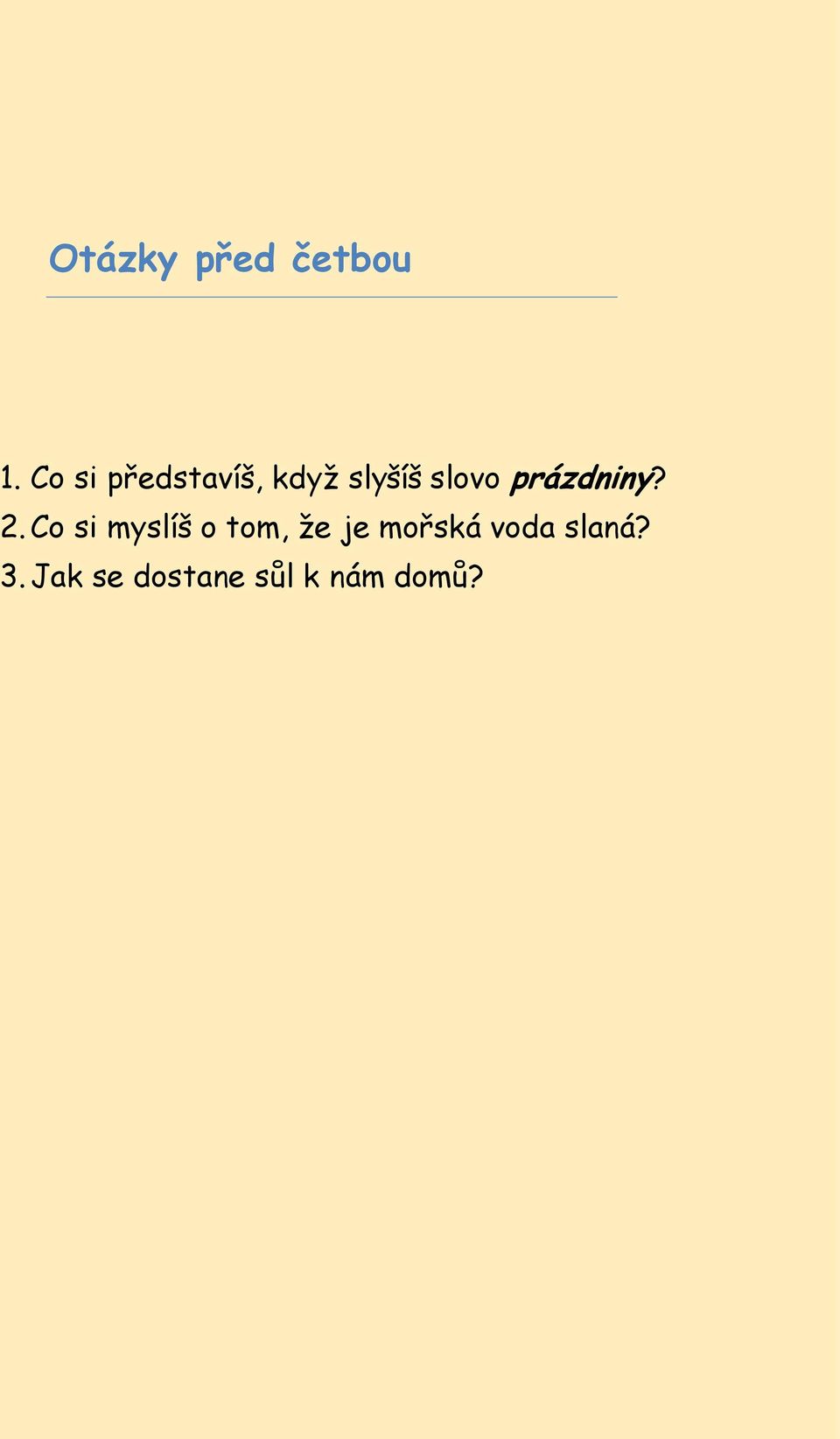 prázdniny? 2.